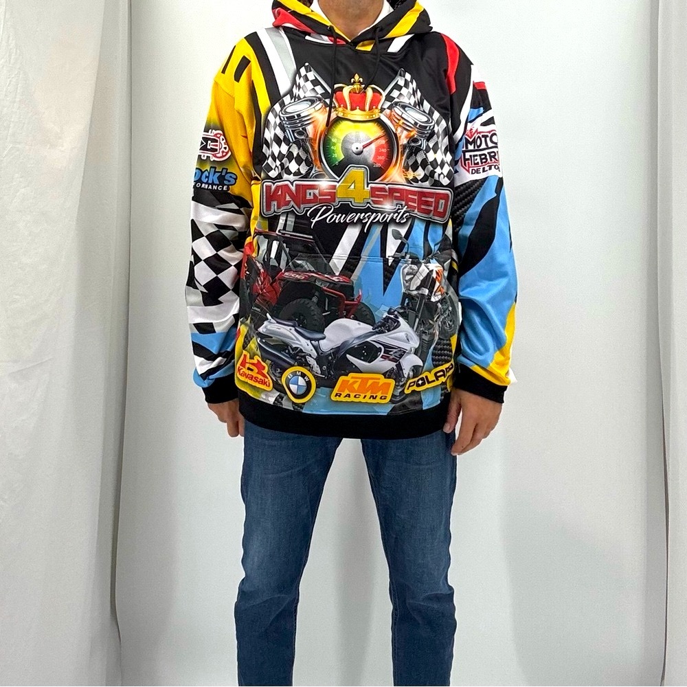 Vintage Y2K Motorsports Formula One Biker Racing Streetwear Hoodie Sweatshirt